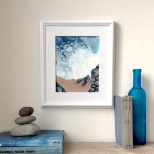 Original Coastal Acrylic Painting - Tidal Pools by Catie Maskell